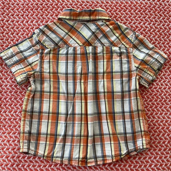 Lot of 3 plaid short sleeved button-down collared shirt for 18-24 months - Picture 5 of 10